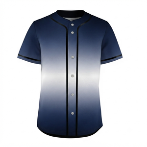 Maillot de baseball à manches courtes avec logo personnalisé, prix de gros abordable, impression numérique sur le devant, uniforme de baseball d'équipe, dernier design - Product Image 1