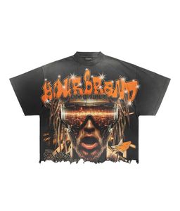 เสื้อยืดสตรีทแวร์ผ้าฝ้ายแท้ 100% ผลิตตามสั่ง พิมพ์ลายสกรีน สวมใส่สบาย เป็นมิตรกับสิ่งแวดล้อม แห้งเร็ว แขนสั้น - Product Image 1