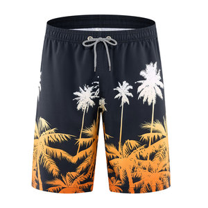 Pantalones Cortos Deportivos para Hombre, Transpirables, Ecológicos, de Cintura Alta con Cordón Ajustable, Estampados, de Spandex/Poliéster, de Secado Rápido, con Bolsillo Impermeable - Product Image 2