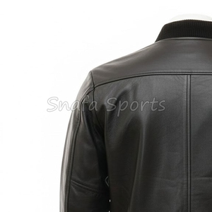 Veste en cuir pour homme, design personnalisé, fabrication OEM, fournisseur en gros, qualité supérieure, produit en cuir de mode pour l'exportation - Product Image 6