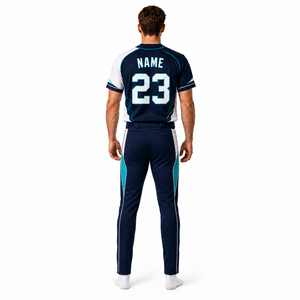 Custom Baseball Uniform <b>Set</b> Men Youth Full Button Jersey Pants Personalized Team Name Number Sublimation Sportswear Manufacturer - Product Image 2