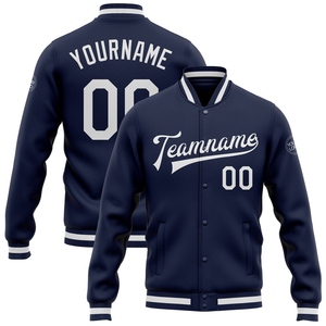 เสื้อแจ็คเก็ตแฟชั่นแบบสปิตต์สีขาวสไตล์ Royal Bomber ของ OMMIZ INDUSTRY ผลิตตามสั่ง ขายส่งโดยตรง - Product Image 2