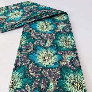 Tela de Algodón Estampada con Cera Africana, Diseño Personalizado para Coser Vestidos Tradicionales de Etiopía - Product Image 1