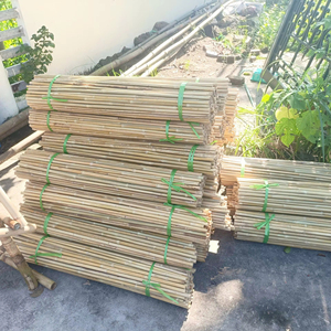 Poteau en bambou d'origine vietnamienne, matériau naturel pour la construction, la conception de meubles et l'utilisation en structure extérieure de jardin. - Product Image 1