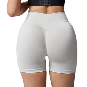 Custom Logo Summer Breathable <b>Booty</b> Shorts for Women Skinny Fit Elastic Waist Polyester/Nylon Comfortable OEM Wholesale Shorts - Product Image 1
