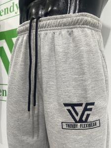 Trendy Men’s Gray Sweatpants <b>Elastic</b> <b>Waist</b> Drawstring Printed Joggers Casual Streetwear Cotton <b>Trouser</b> - Product Image 4