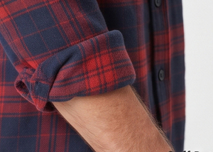 Camisas Casuales de Franela para Hombre, Manga Larga, 100% Poliéster, Corte Holgado, Hombros Caídos, Cuello Camisero, Invierno - Product Image 4