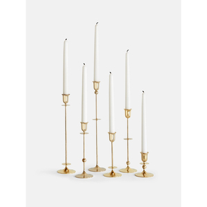 Luxury Gold Metal Taper Candle Holders Set Minimalist Brass <b>Candlestick</b> for Wedding Centerpieces Modern Home Dining Table Decor - Product Image 2