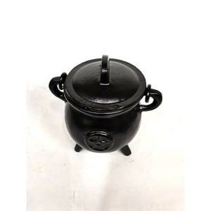 Support de bougie en fonte noire avec couvercle - Décoration gothique en gros - Product Image 4