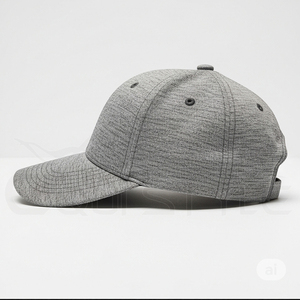 Gorra de Béisbol Heather Gray de 6 Paneles, Sarga de Algodón, Ajustable, Ligera, Novedad, Gorras de Béisbol Sólidas y Modernas para Hombre - Product Image 1