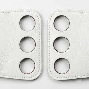 Agarraderas de Cuero Blancas Ajustables y Cómodas para Ejercicios de Dedos, Soporte para Fisicoculturistas - Product Image 5
