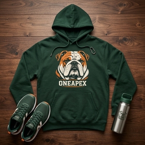 Sweat-shirt à capuche personnalisé vert foncé avec motif bouledogue pour homme, vêtement de sport décontracté, haut à capuche, fabricant OEM ODM en gros - Product Image 5