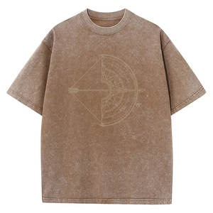 เสื้อยืดแขนสั้นผู้ชายผ้าฝ้ายฟอกสีสไตล์วินเทจ คอกลม นุ่มสบาย ใส่ได้ในฤดูร้อน น้ำหนัก 230 กรัม สไตล์เรโทร - Product Image 6