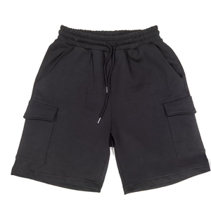Shorts pour hommes High Street personnalisés avec poches, style utilitaire, en coton épais, décontractés, respirants, pour l'été - Product Image 4