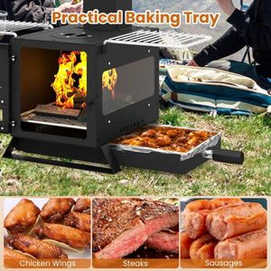 Réchaud de camping portable à bois pour la randonnée en plein air, les voyages et les grillades - Product Image 3