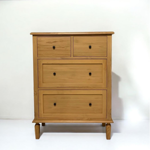 Cómoda de Madera de Teca, Venta Directa de Fábrica, Mueble de Almacenamiento Moderno para Dormitorio, Madera Sólida Sostenible - Product Image 1