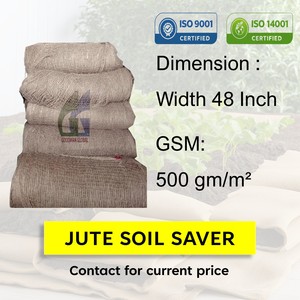 Rouleau de filet en jute de 48 pouces, 500 g/m², pour la protection des sols, maillage anti-érosion, tissu biodégradable, vente en gros Goodman Global Bangladesh - Product Image 2