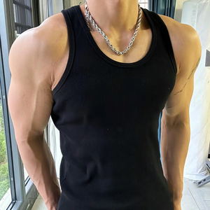 เสื้อกล้ามกีฬาผู้ชาย ระบายอากาศ แห้งเร็ว ผ้าถัก คอกลม โพลีเอสเตอร์/คอตตอน สำหรับออกกำลังกายและกิจกรรมกลางแจ้ง - Product Image 3