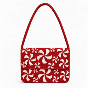 Hermoso Bolso de Hombro con Cuentas Decorativas para Mujer, con Detalles Artísticos y Acabado Refinado para Atuendos Festivos - Product Image 1