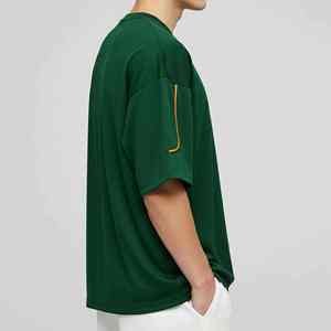 T-shirt pour homme de style sportif surdimensionné personnalisé, respirant, coupe ample, streetwear - Product Image 3