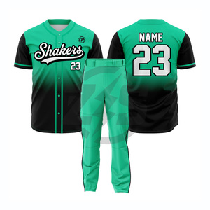 ชุดยูนิฟอร์มเบสบอล Zersia International Shakers สีชมพู-ดำ พิมพ์ลายแบบ Sublimation Transfer สำหรับผู้ใหญ่ แบบ Unisex ผ้าโพลีเอสเตอร์ระบายอากาศได้ดี - Product Image 6