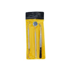 Kit d'examen dentaire en acier inoxydable pour usage professionnel : miroir de blanchiment dentaire, détartreur, pinces, instruments chirurgicaux de base - Product Image 3