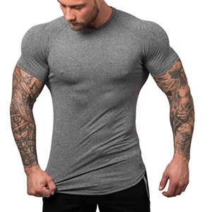 Chemises de Compression personnalisées Rashguard pour hommes, chemises de gymnastique à manches mi-longues - Product Image 1