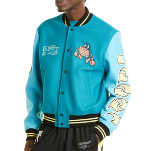 Chaqueta Varsity para Hombre con Bordado Personalizado y Estampado, Cuello Alto, Estilo Urbano, Precio Razonable, Nueva Colección 2026, en Oferta - Product Image 4