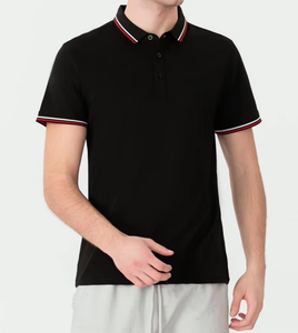 Camiseta de Hombre de Alta Calidad de 180g, Cuello Alto, Tejido Sólido, 100% Algodón, Antiarrugas, con Bolsillo y Logotipo Personalizado para Golf y con Solapa - Product Image 6