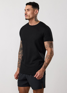 Camiseta de Punto con Logotipo Personalizado, Lisa, al por Mayor, 200g, Poliéster/Algodón, Impresión Digital, Transpirable, Precio de Fábrica - Product Image 6