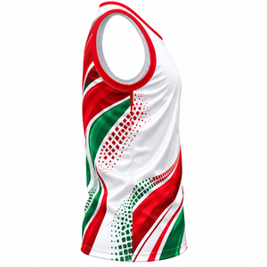 Camiseta Deportiva sin Mangas para Hombre, Personalizada con Sublimación, de Secado Rápido, Cuello Redondo, Diseño Geométrico - Product Image 4