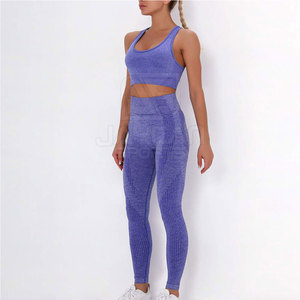 Wholesale Women Yoga Set High Stretch Fitness Workout <b>Activewear</b> <b>Leggings</b> and Sports Bra Perfect for Gym Yoga - Product Image 3