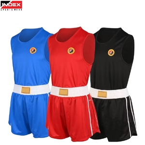 Ensemble de combat Sanda de haute qualité fabriqué aux États-Unis, uniforme de boxe durable, équipement d'entraînement, vêtements de sport avec logo personnalisé - Product Image 1