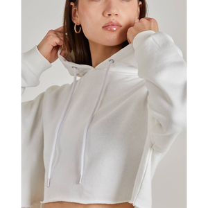 Sudadera con capucha gráfica de peso pesado para mujer 2026, estilo casual, holgada, top corto de fitness, ropa deportiva ajustada, camiseta con capucha y letras 3D bordadas - Product Image 5