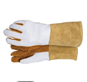 Gants de soudage Vantrex en cuir de vachette véritable, longs, en cuir pleine fleur, pour la protection au travail et la soudure industrielle - Product Image 5