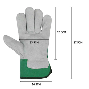 Wholesale Price Working Gloves Leather Safety Work Gloves <b>Cow</b> Split Leather Welding Gloves For Industrial Use - Product Image 2