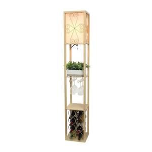 Meuble bar à vin moderne pour 24 bouteilles, pour l'organisation de la salle à manger et de la cuisine, élégant porte-bouteilles en bois brun foncé - Product Image 6