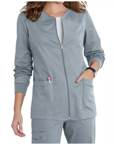 New Fashion Women Scrub Zipper Winter Jacket Hospital Uniform Medical Scrubs Nurse Jacket Women Soft Fleece Outwear Coat - Product Image 1