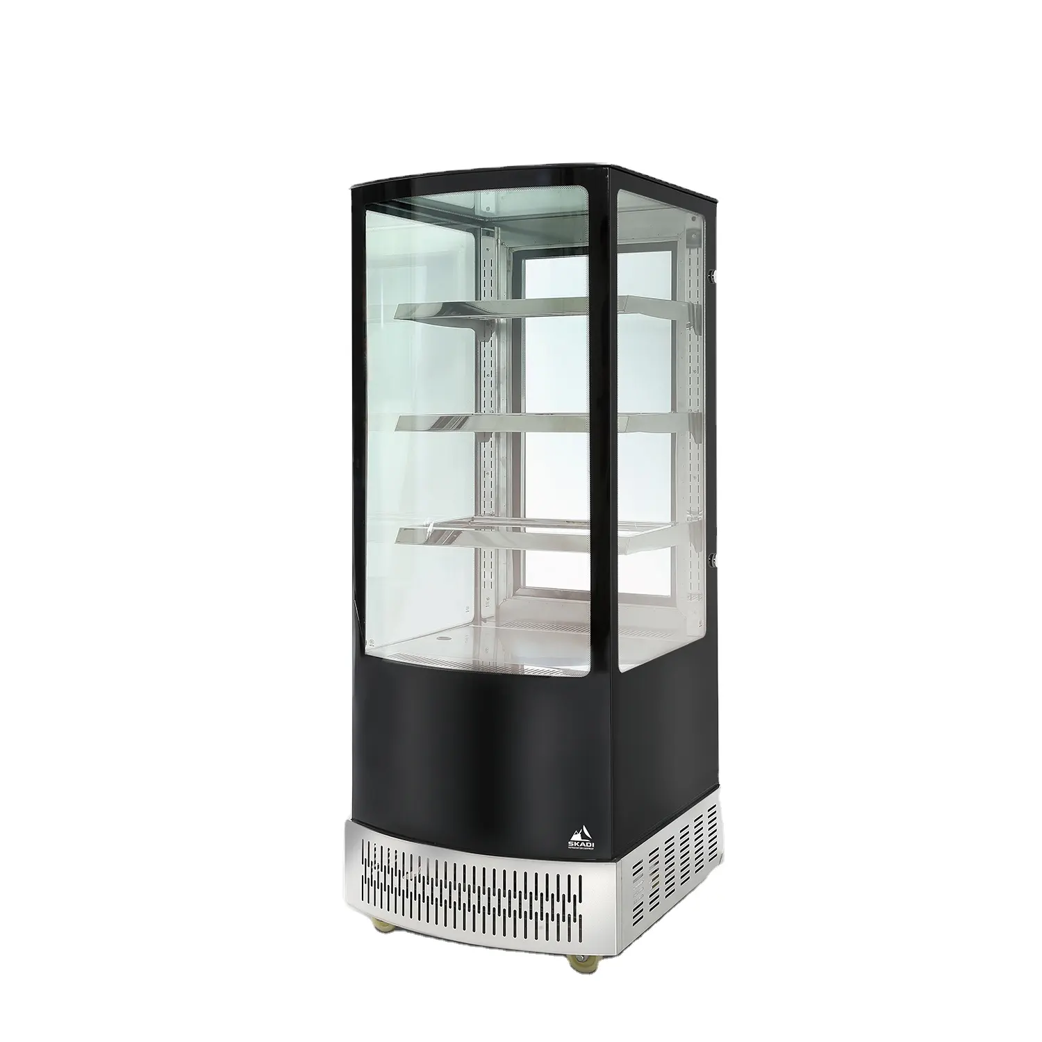 Refrigerated vertical display showcase for pastry Vertical cake display fridge case deli cabinet showcase chiller
