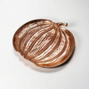 REPLICARTZ Plato Redondo para Servir de 11x11 Pulgadas, Bañado en Cobre |   Bandeja Decorativa Sólida para Bodas, Exhibición de Maquillaje y Decoración para el Hogar - Product Image 4