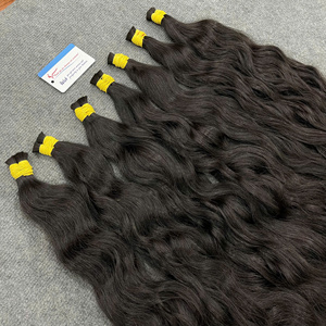 Cabello Humano Virgen 100% Natural de un Solo Donante, Cabello de Bebé sin Procesar, sin Trama, Extensiones de Cabello para Trenzas, Suave y sin Enredos, Venta al Por Mayor - Product Image 6