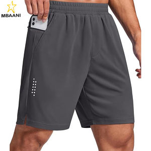 Pantalones Cortos Deportivos para Hombre con Bolsillos con Cierre, de Secado Rápido, para Gimnasio, Entrenamiento y Ejercicio - Product Image 1
