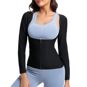Traje de yoga moldeador de cintura para mujer, talla grande europea y americana, control de abdomen, corsé deportivo, trajes de sauna - Product Image 1