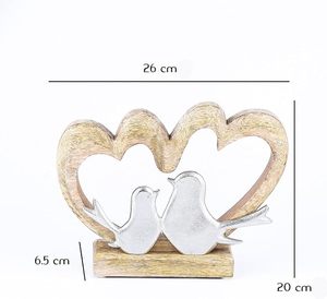 Gran calidad a precio razonable. Decoración navideña de aluminio y madera de ensueño. Adorno premium para el estilo y la decoración festiva del hogar. - Product Image 6