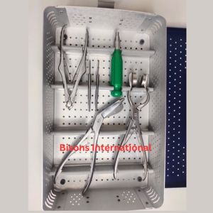 Ensemble de coupe-mailles et plieuses manuels en acier inoxydable de haute qualité Bisons pour la chirurgie générale et les instruments chirurgicaux maxillo-faciaux - Product Image 4