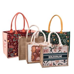 Eco Conscious Jute Shopping Tote <b>Bag</b> for Retail Stores and Promotions - Product Image 5