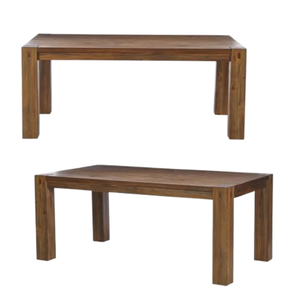 Table à manger en bois massif Table basse de qualité supérieure Mobilier durable de style moderne pour la salle à manger et le salon en vente! - Product Image 6