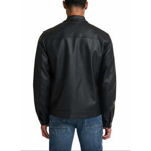 เสื้อแจ็คเก็ตหนัง Leathertex รุ่น Autumn Moto Biker ผ้า PU ปกคอพับ ไซส์ L ไม่ต้องใช้ซิป - Product Image 3
