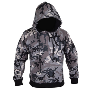 Sudadera con Capucha de Camuflaje, Hecha a Medida, Transpirable, de Algodón Mezclado, Servicio OEM, Hecha en Pakistán, Producto de Moda - Product Image 1