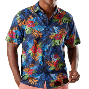 Camisa Hawaiana Sublimada con Logotipo Personalizado para Hombre, Ligera, de Poliéster/Algodón, Transpirable, de Secado Rápido, Ecológica y Antipilling - Product Image 5